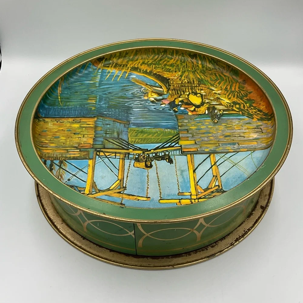 Vintage 1960's Sunshine Biscuit Tray & Large Tin Box
